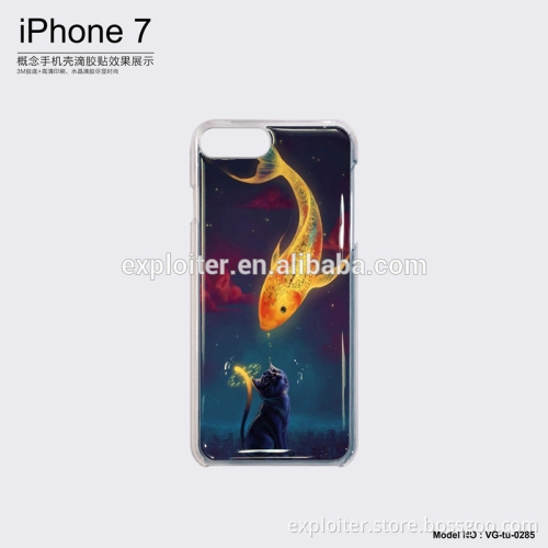 Full protective air space cushion shockproof epoxy hard case for iphone7